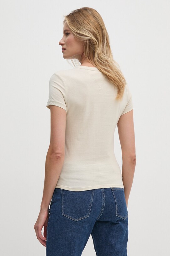 Одежда Хлопковая футболка Tommy Jeans DW0DW18398 бежевый