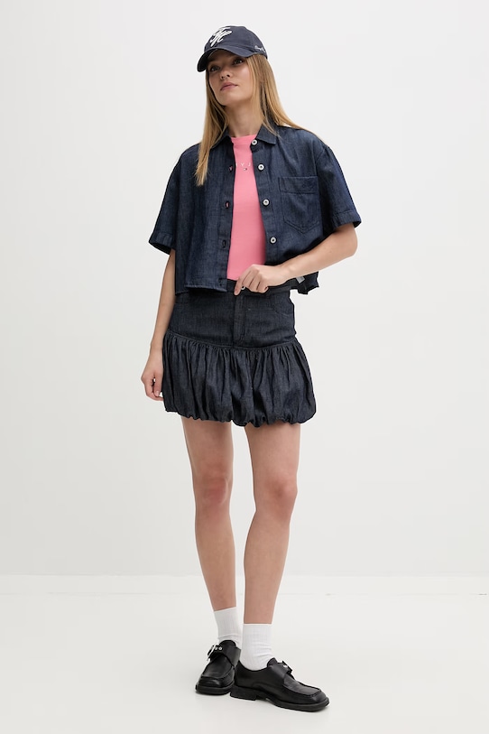 Tommy Jeans tričko dámské bavlněné DW0DW18398 růžová SS26