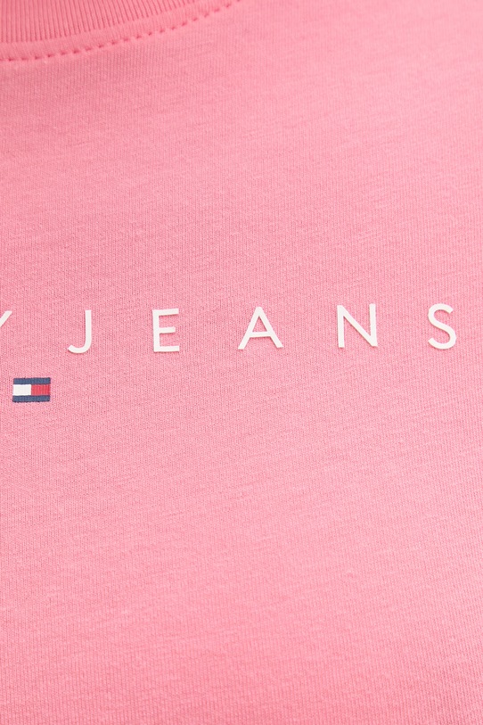 Tommy Jeans tričko dámské bavlněné DW0DW18398 růžová