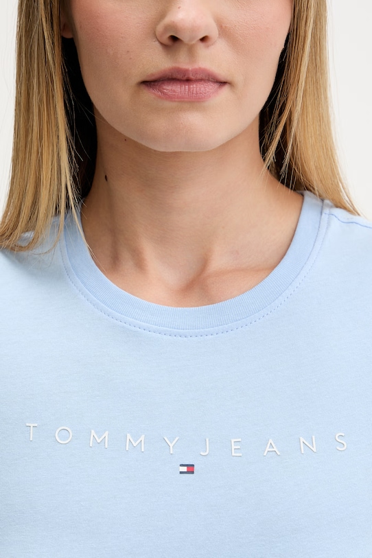 Tommy Jeans tričko dámské bavlněné DW0DW18398 modrá