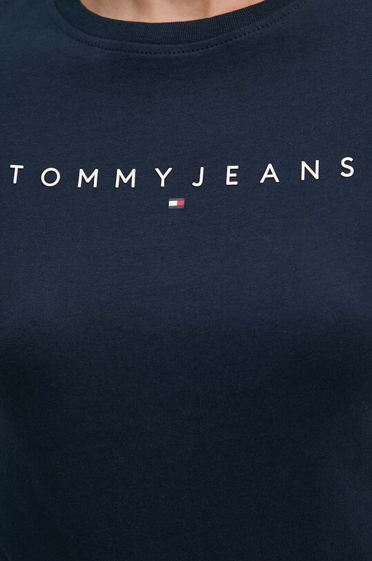 Хлопковая футболка Tommy Jeans тёмно-синий DW0DW18398