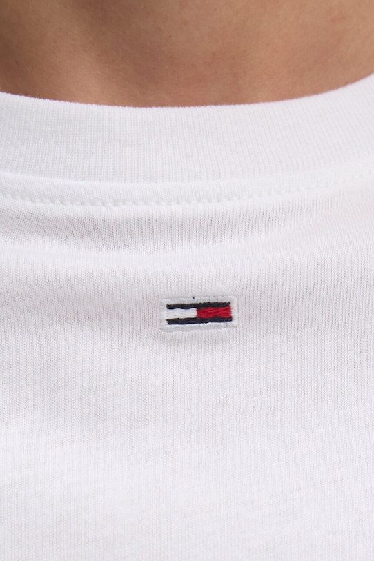 Tommy Jeans t-shirt bawełniany biały DW0DW18441