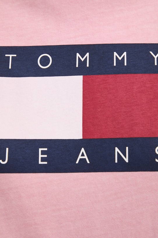 Tommy Jeans t-shirt bawełniany różowy DW0DW18629