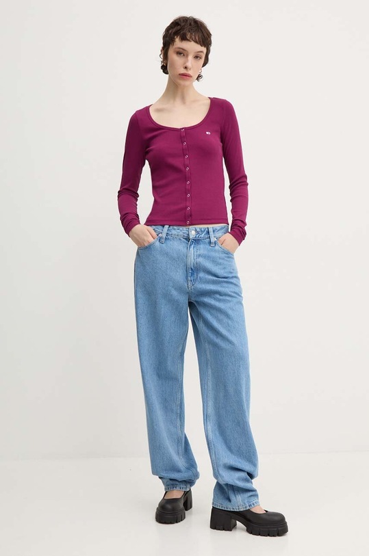 Tommy Jeans longsleeve DW0DW18431 violet AW24