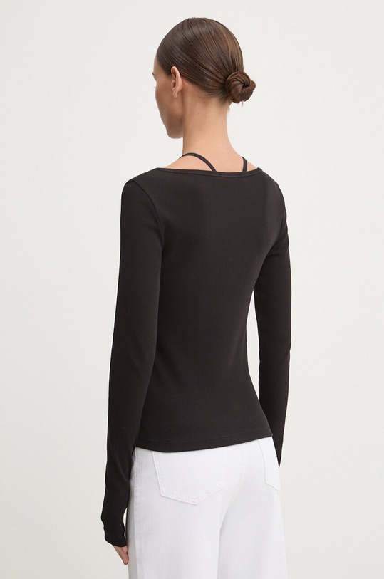 Îmbrăcăminte Tommy Jeans longsleeve DW0DW18431 negru