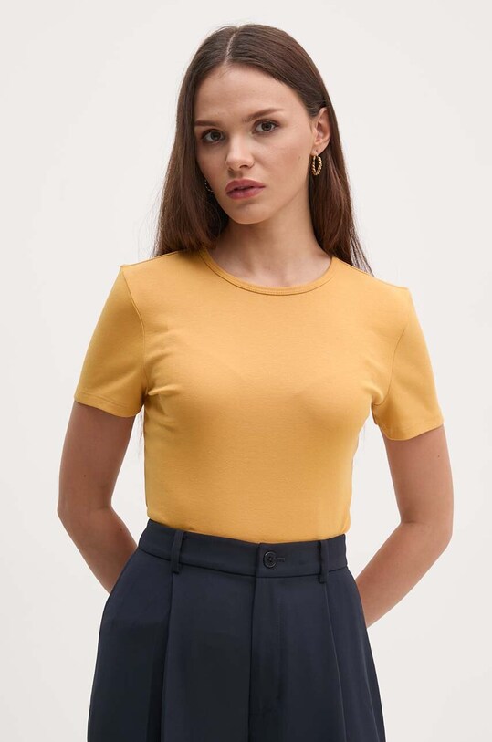 Tričko Lauren Ralph Lauren slim žlutá 200807563