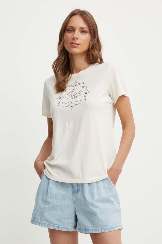 Футболка Lauren Ralph Lauren бежевий 200940495