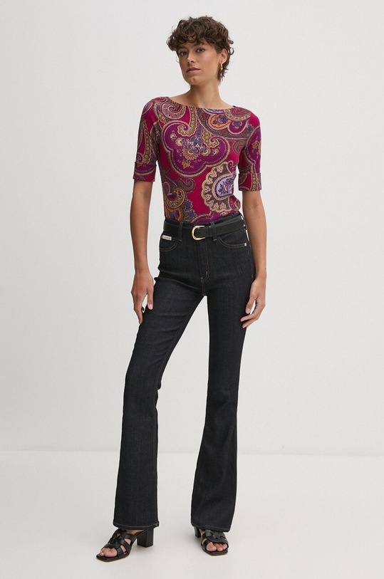 Majica kratkih rukava Lauren Ralph Lauren 200940522 šarena AW24