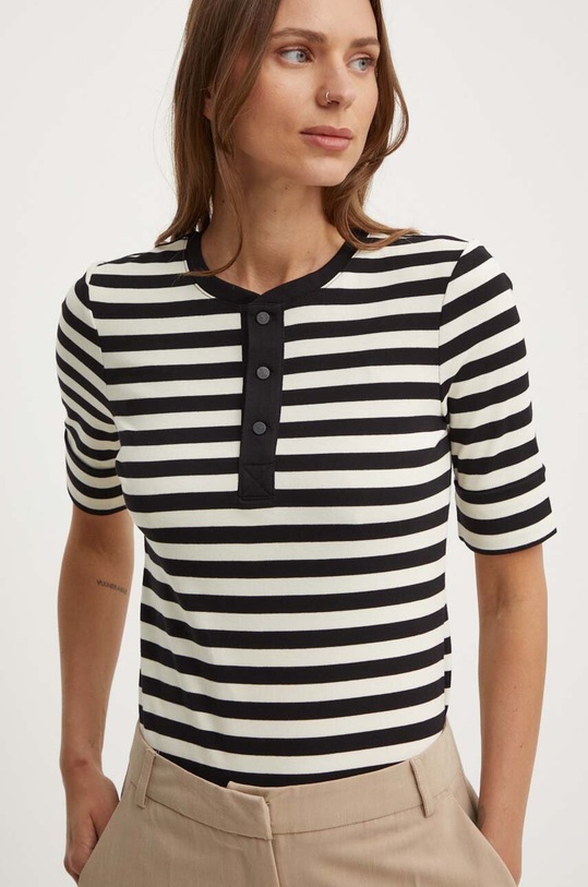 Lauren Ralph Lauren tricou fixat negru 200940761