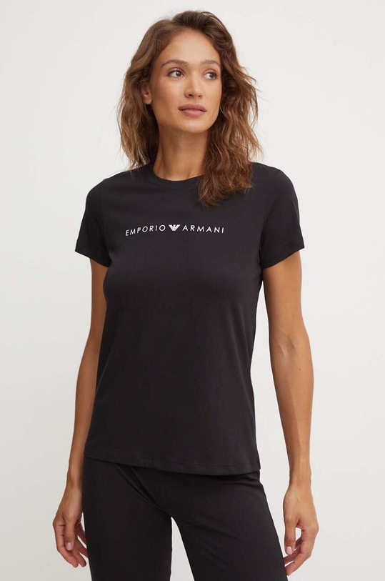 Oblečení Bavlněné společenské tričko Emporio Armani Underwear 164720.4F227 černá