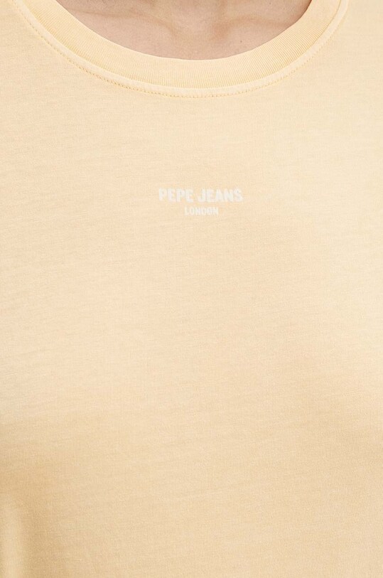 Бавовняна футболка Pepe Jeans EMILY PL505877 жовтий