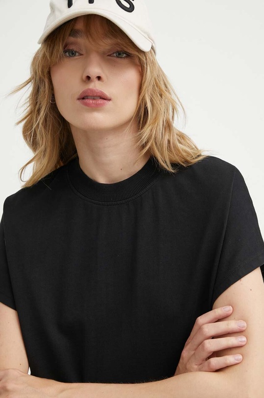 Won Hundred tricou din bumbac negru 3103.12071