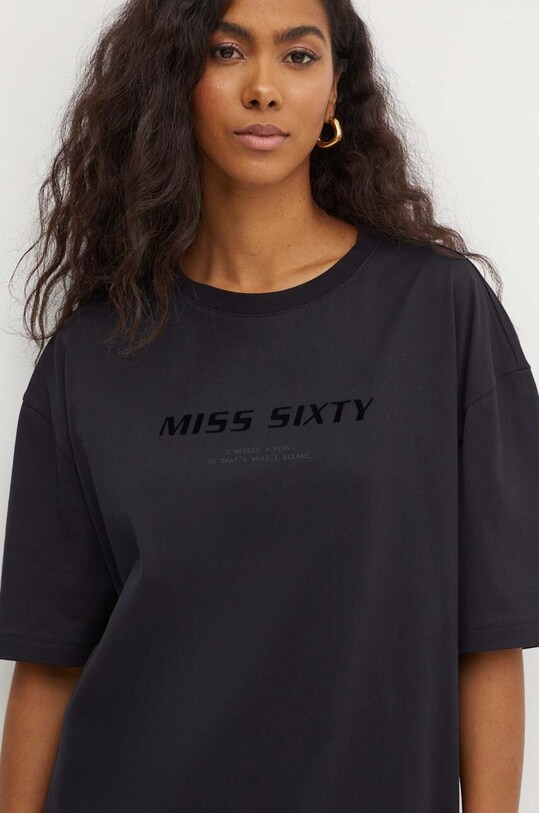 Bavlnené tričko Miss Sixty 6L2SJ2120000 SJ2120 T-SHIRT relaxed čierna 6L2SJ2120000