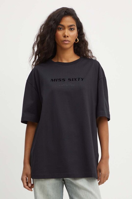 Bavlnené tričko Miss Sixty 6L2SJ2120000 SJ2120 T-SHIRT čierna 6L2SJ2120000
