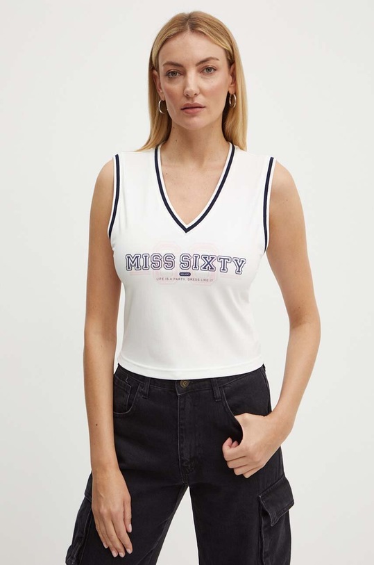 Miss Sixty top 6L2SJ1450000 SJ1450 N/S T-SHIRT print alb 6L2SJ1450000