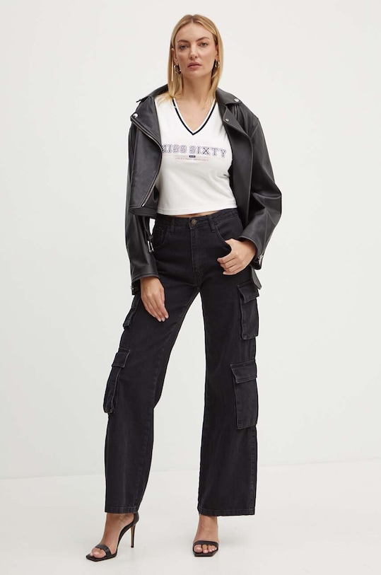 Miss Sixty top 6L2SJ1450000 SJ1450 N/S T-SHIRT 6L2SJ1450000 alb AW24