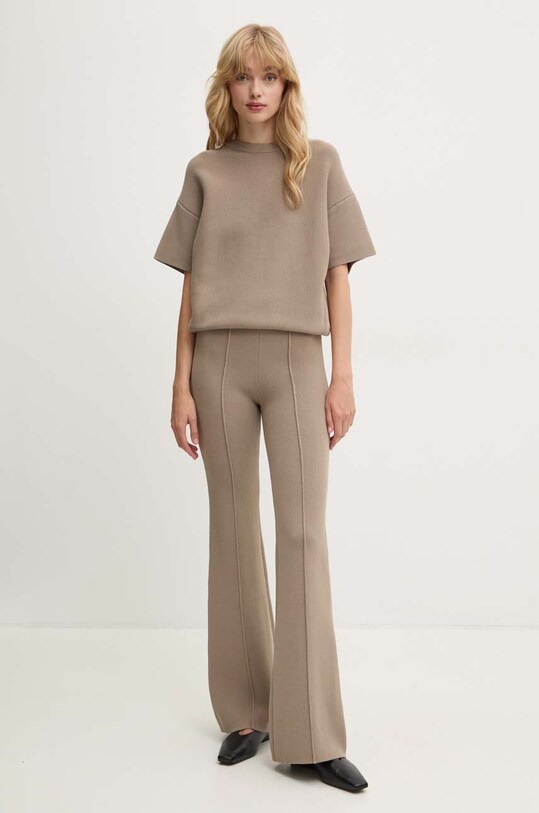 Remain tricou Knit T-Shirt 5018813001 bej AW24