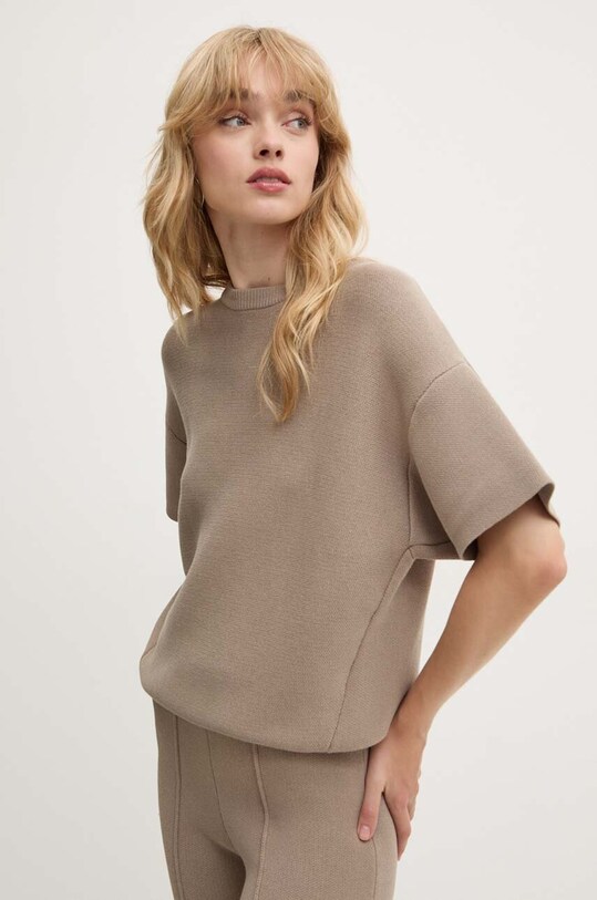 Remain tricou Knit T-Shirt bej 5018813001