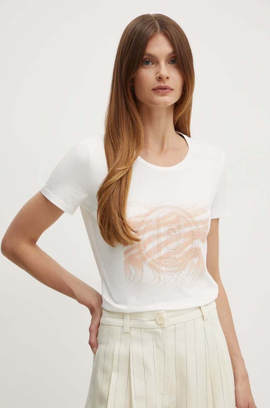 Футболка Liu Jo slim бежевий TF4076.JS088