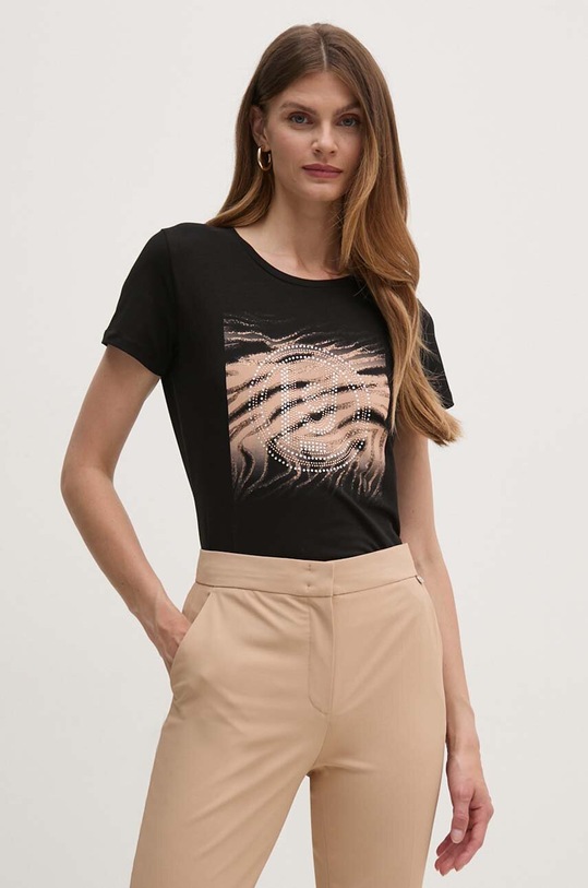 Liu Jo t-shirt slim nero TF4076.JS088