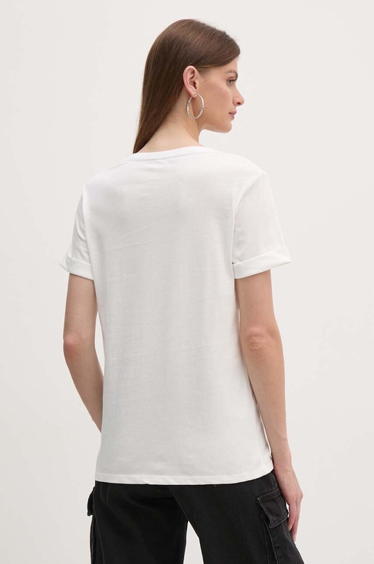 Odzież Liu Jo t-shirt bawełniany TF4078.J6040 biały