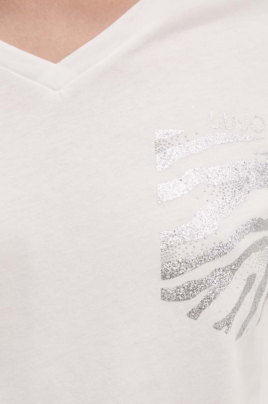 Liu Jo t-shirt bawełniany TF4078.J6040 biały