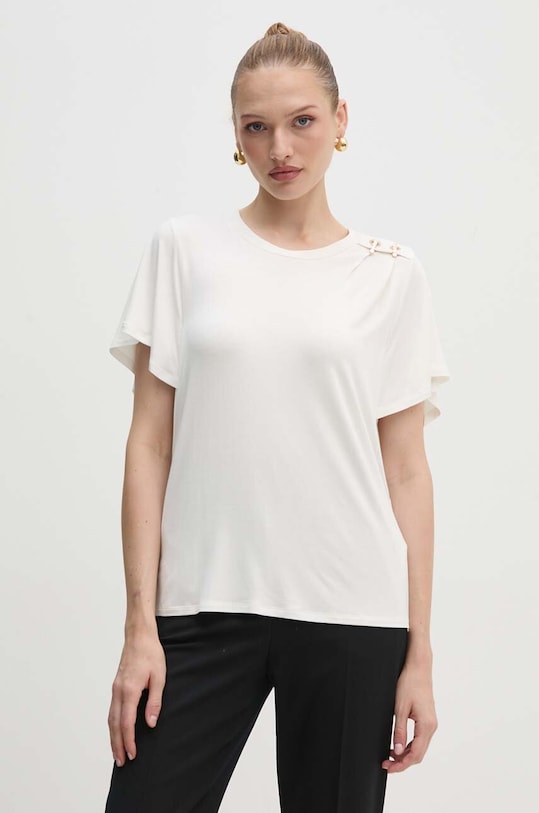 Liu Jo t-shirt beżowy TF4094.JS360