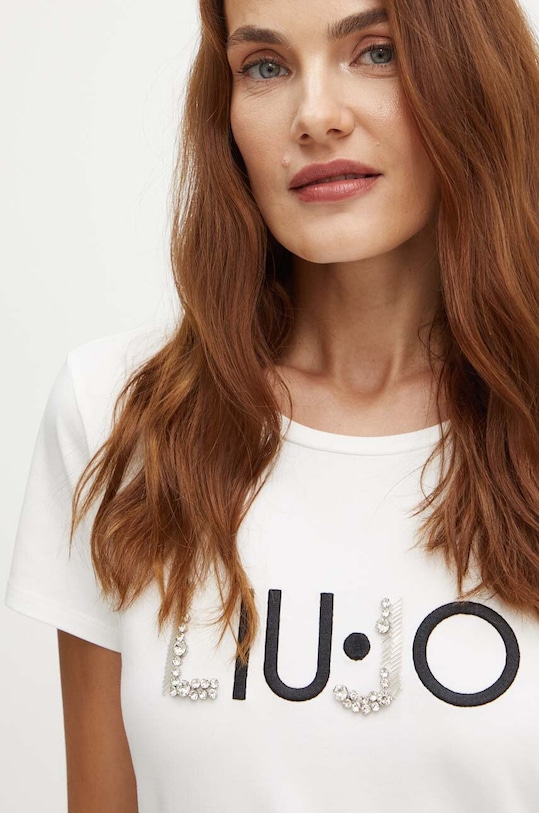 Liu Jo tricou imprimeu bej TF4312.JS088