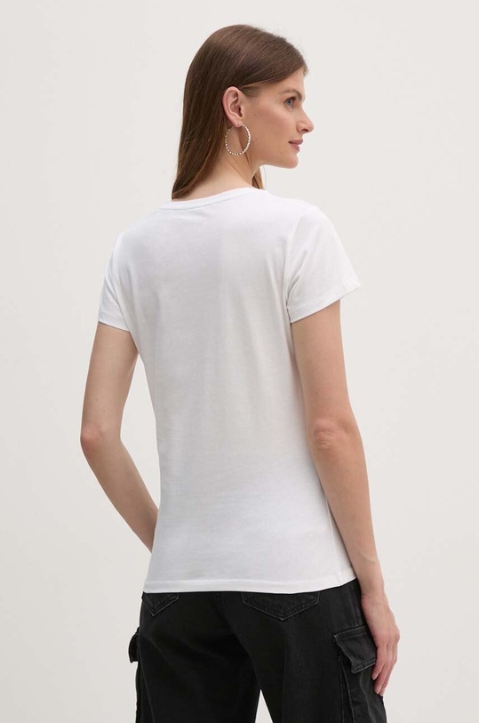 Odzież Liu Jo t-shirt bawełniany WF4178.JS923 biały