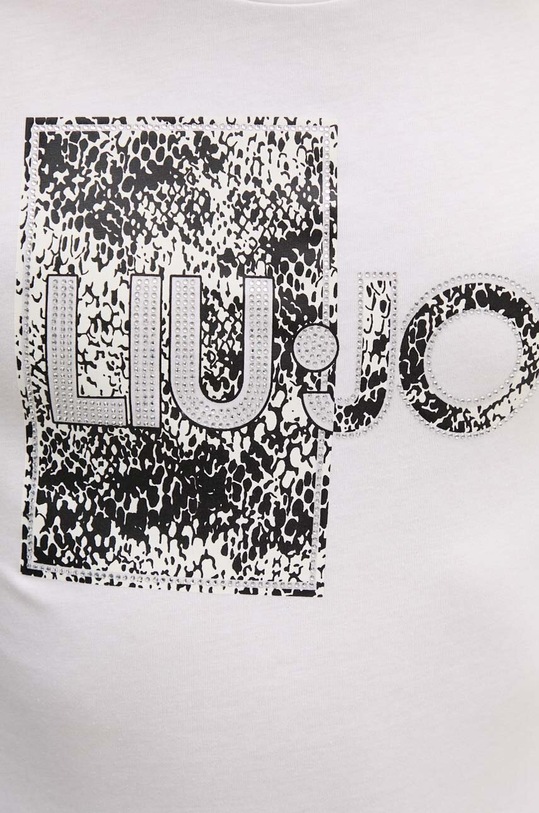 Liu Jo t-shirt bawełniany WF4178.JS923 biały