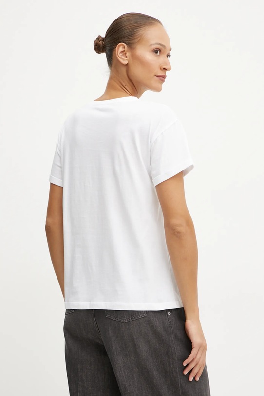 Îmbrăcăminte Liu Jo tricou din bumbac WF4284.J5904 alb