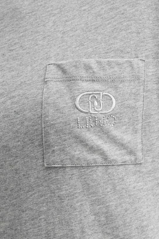Liu Jo t-shirt bawełniany WF4284.J5904 szary