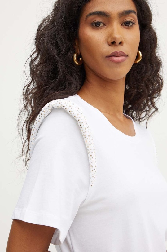 Liu Jo tricou din bumbac alb WF4495.J6308