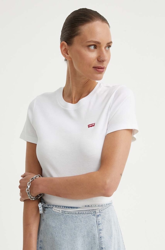 Levi's tricou din bumbac alb 000KK