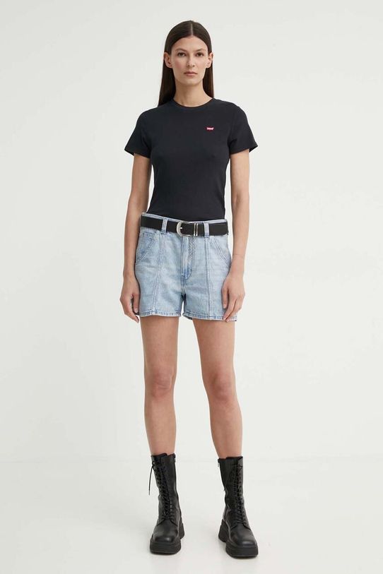 Levi's t-shirt bawełniany 000KK czarny AW24