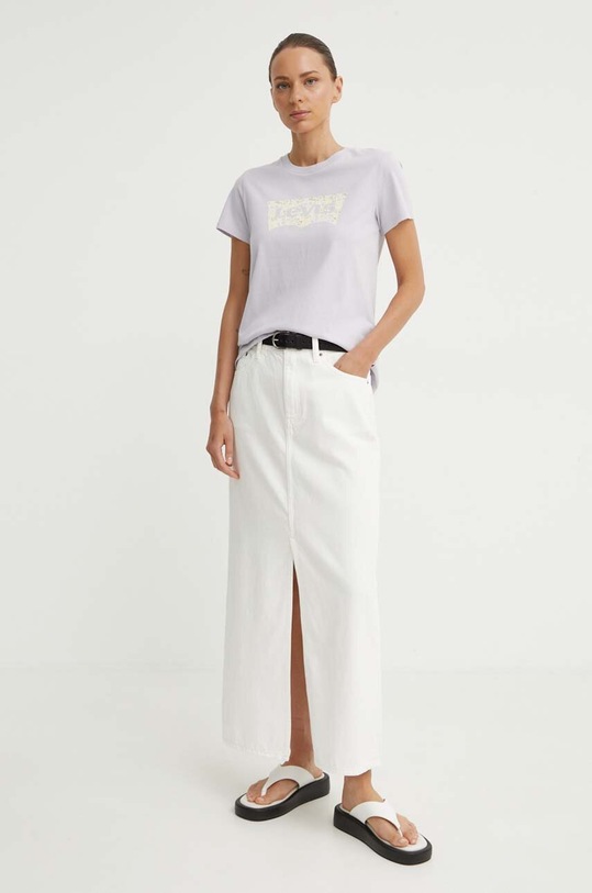 Levi's t-shirt bawełniany 17369.2756 fioletowy AW24