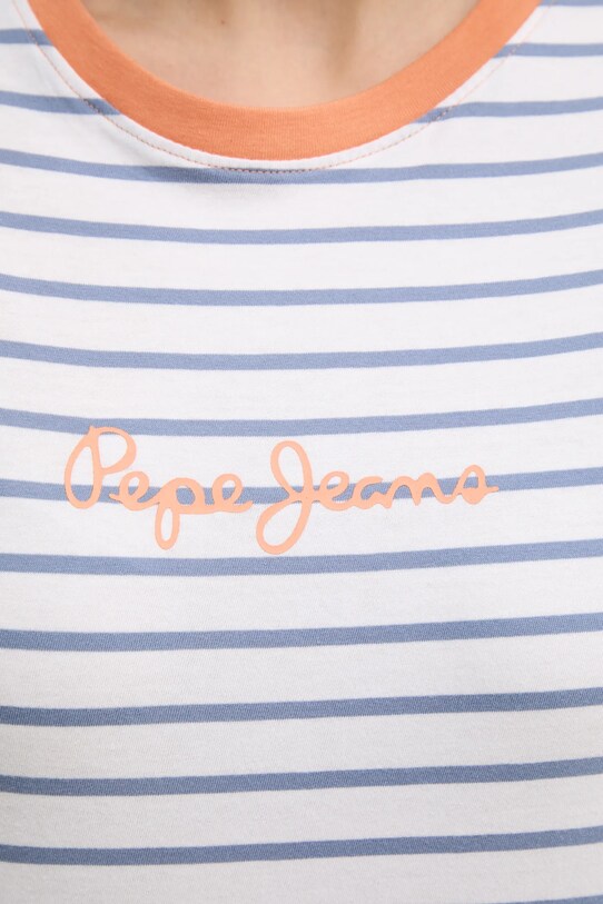 Бавовняна футболка Pepe Jeans ELBA PL505876 білий