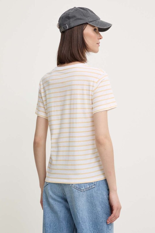 Одяг Бавовняна футболка Pepe Jeans ELBA PL505876 жовтий