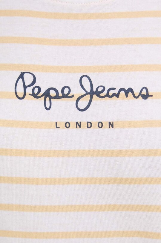 Бавовняна футболка Pepe Jeans ELBA PL505876 жовтий