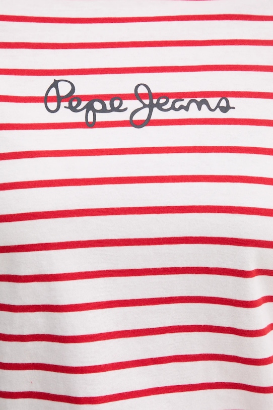 Хлопковая футболка Pepe Jeans ELBA PL505876 красный