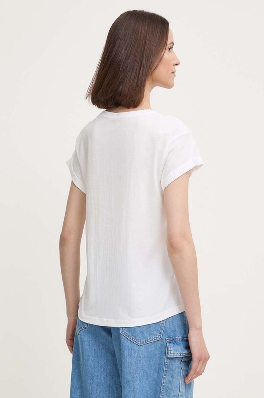 Îmbrăcăminte Pepe Jeans tricou din bumbac EVETTE PL505880 alb