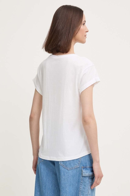 Odzież Pepe Jeans t-shirt bawełniany EVETTE PL505880 biały