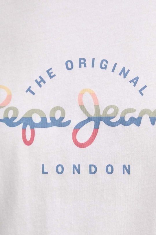 Pepe Jeans t-shirt bawełniany EVETTE PL505880 biały