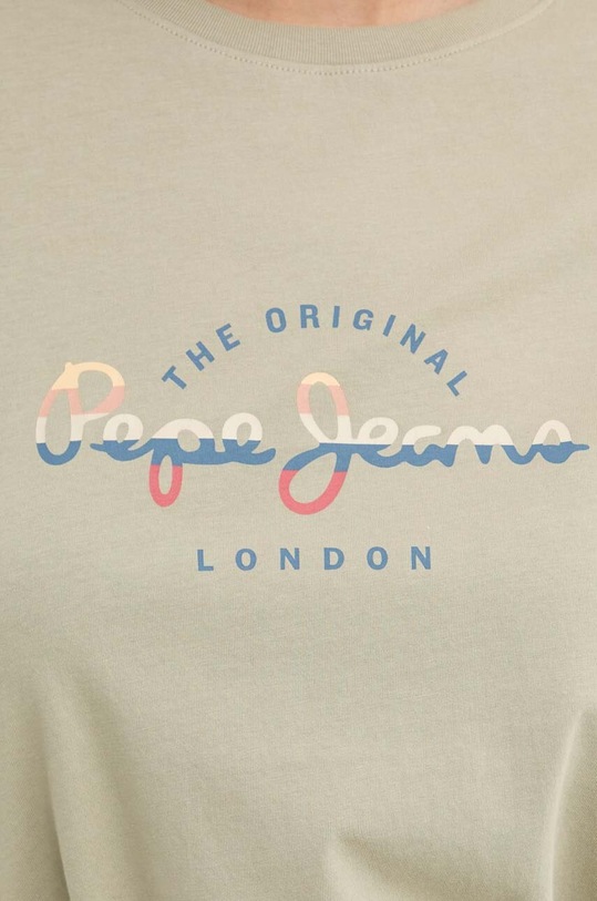 Pepe Jeans tricou din bumbac EVETTE PL505880 verde