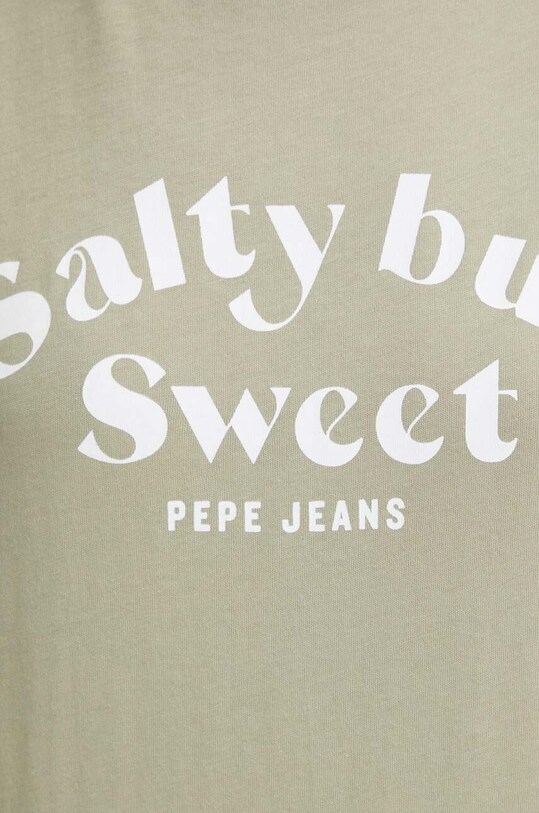 Хлопковая футболка Pepe Jeans EFFIE зелёный PL505886