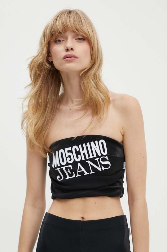 Moschino Jeans top print negru 0809.8238