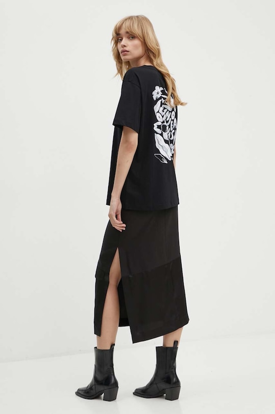 Bavlněné tričko Moschino Jeans 0710.8237 černá AW24