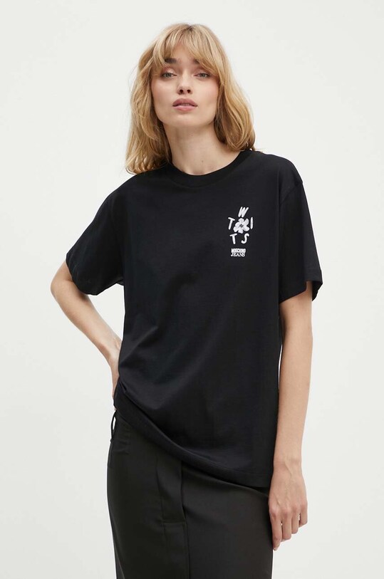 Odzież Moschino Jeans t-shirt bawełniany 0710.8237 czarny