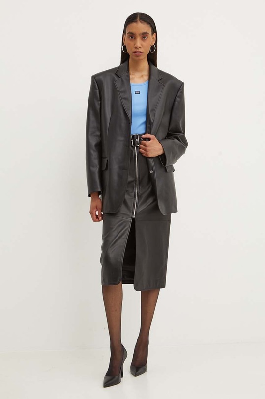 Moschino Jeans top din bumbac 0807.8236 albastru AW24