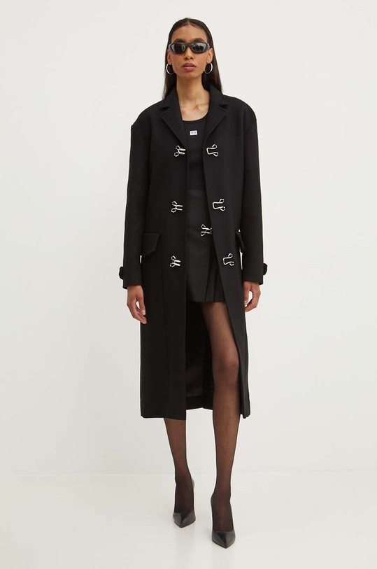 Bavlněný top Moschino Jeans 0807.8236 černá AW24